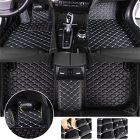 leather car floor mats floor for buick enclave 2017 no slip custom auto foot pads all weather automobile carpet cover 5 seat