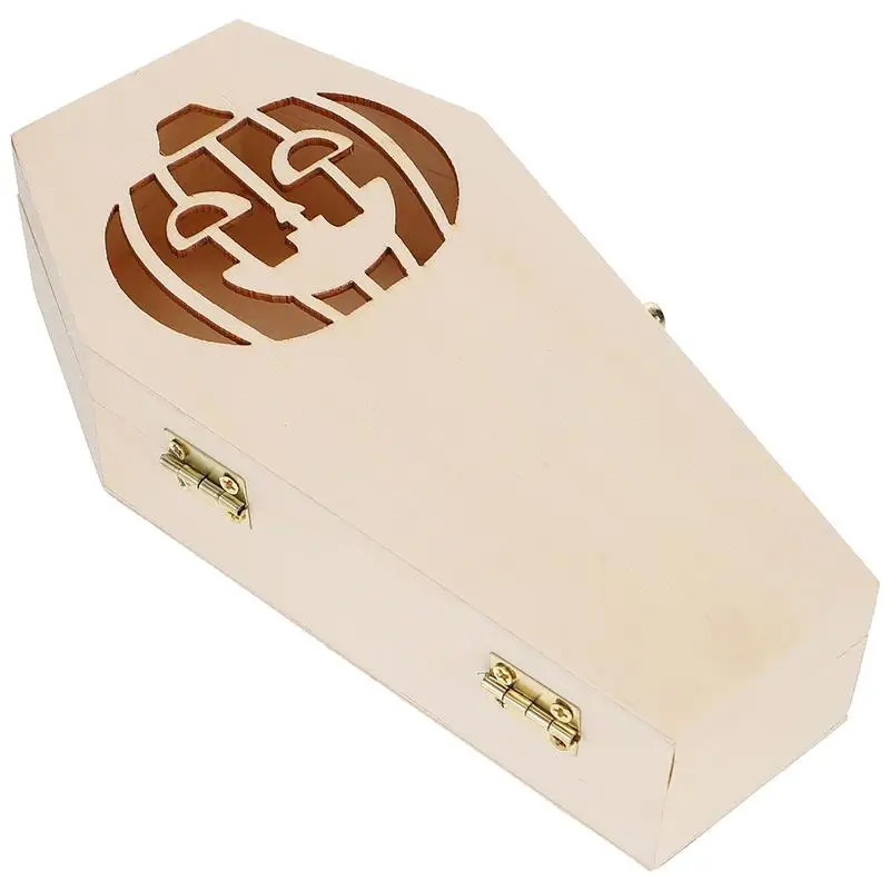 Деревянная коробка-гроб для Хэллоуина деревянные коробки конфет подарков