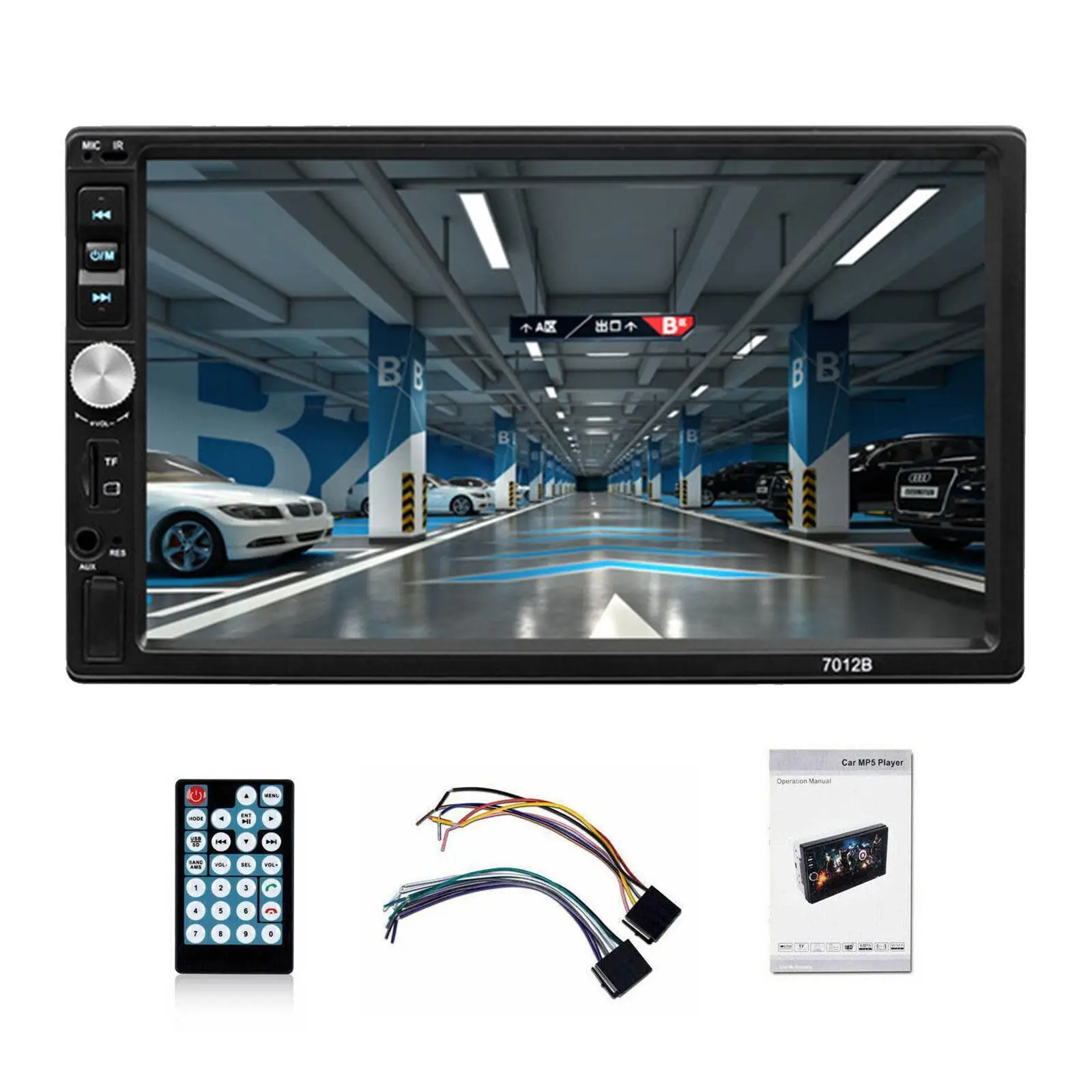 

HD MP5 Player 2 Din 7" Screen Central Multimedia Autoradio Auto Electronics Mirror Link USB TF FM Support Back Up Camera