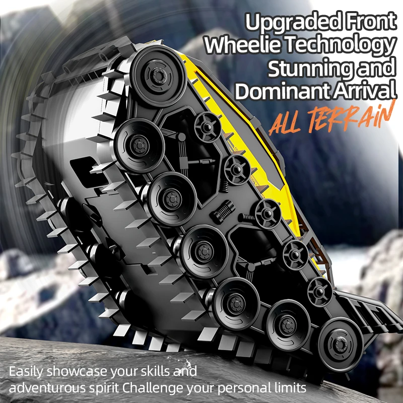 Радиоуправляемый автомобиль-амфибия для детей вездеход гусеничный танк пульт