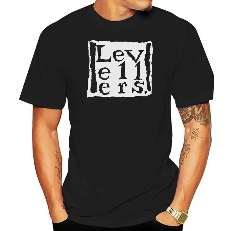 

Levellers T Shirt Logo Black Mens Classic Rock Metal Band Tee New Large Size Tee Shirt