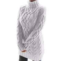 knit sweater women pullover dress high waist autumn winter korean thickening two lapel thick sweater dress female women clothing