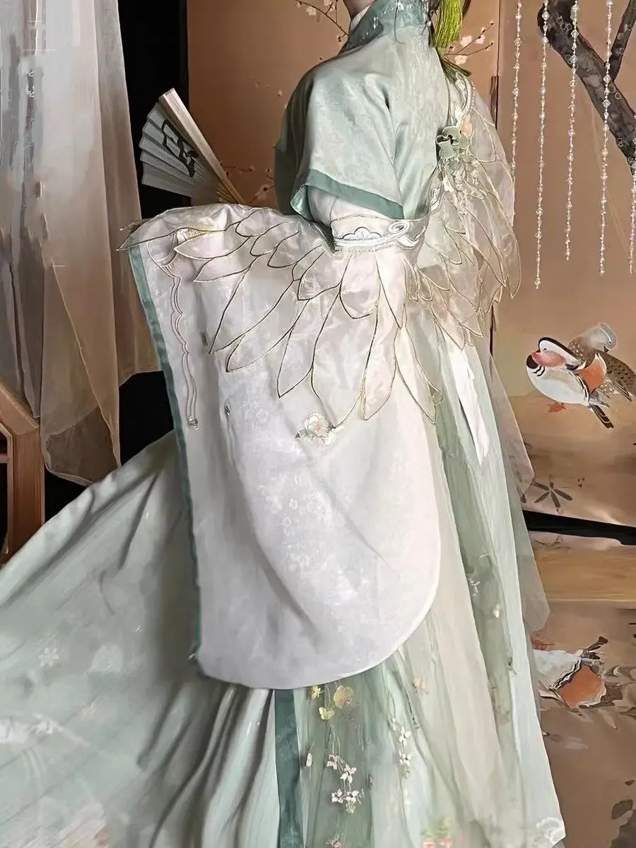 Heaven Official's Blessing Wind Master Qingxuan Косплей TGCF Аниме Tian Guan Ci Fu Hanfu Cyan Birdie Cos Древний костюм