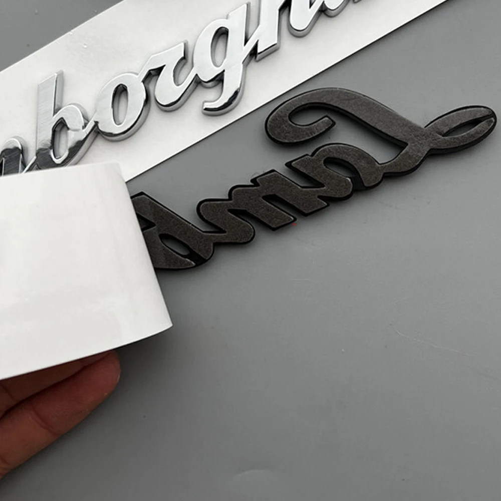 

For Lamborghini Emblem Nameplate Sticker Lamborghini Rear Sticker For Lamborghini Urus SCV12 Aventador Huracán Countach Essenza