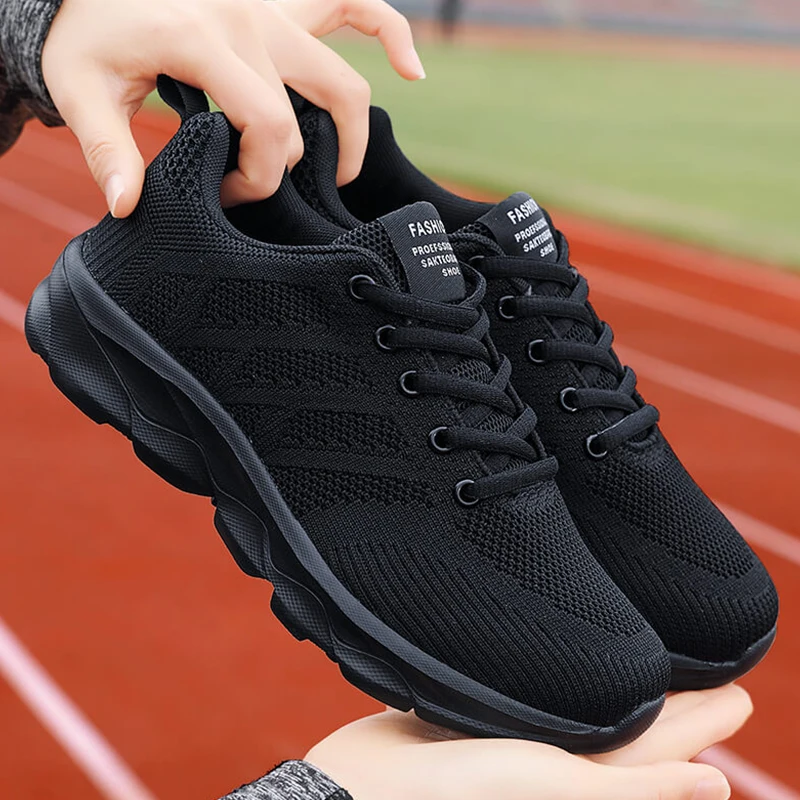 Breathable Women's Vulcanized Shoes Summer Anti-slip Female Running Shoes Lightweight Women Sneakers Lace-up Flats Free Shipping