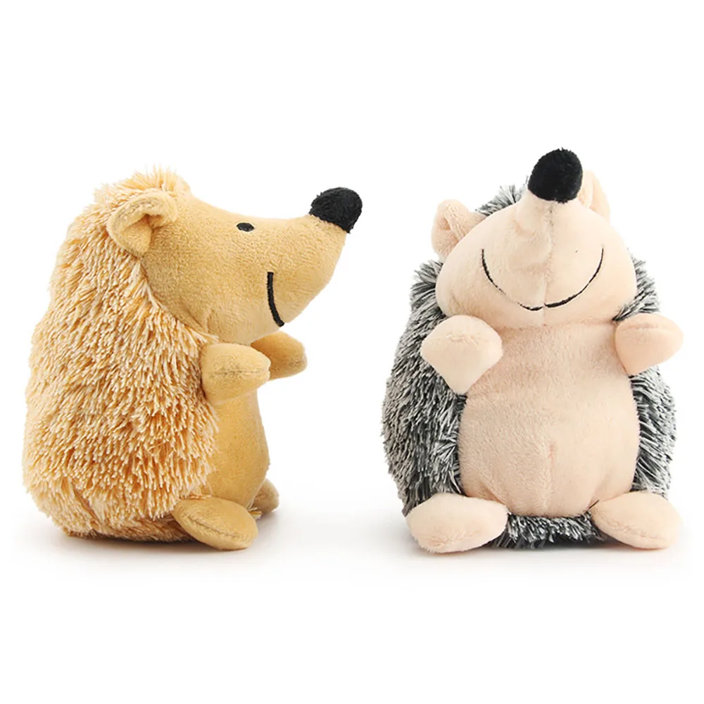 

Hedgehog Soft Plush Dog Toys Interactive Squeaky Sound Toy Chew Bite Resistant Toy Small Large Dogs Pets Accessories Supplies