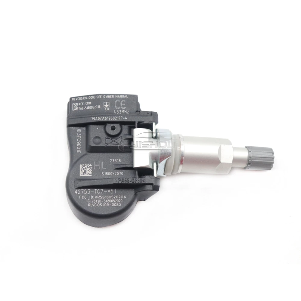 42753-TG7-A51 Новый автомобильный датчик давления в шинах TPMS 433 МГц для ACURA NSX RDX TLX HONDA
