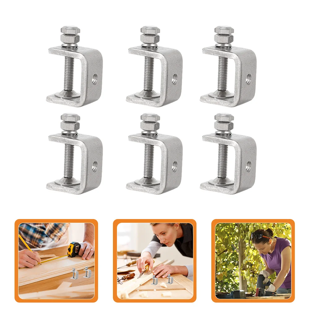 

6pcs Heavy Duty Clamps Woodworking Tiger Clamp Stainless Steel Type Clamp