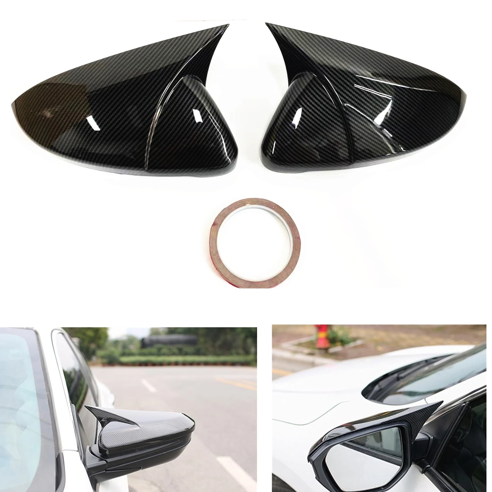 

2 шт., колпачки для зеркала заднего вида Volkswagen VW E Golf MK7 2013-2018