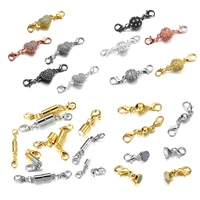 3 5set round magnetic clasps for bracelet necklace making fasteners clasp buckle jewelry connector findings accessories supplies