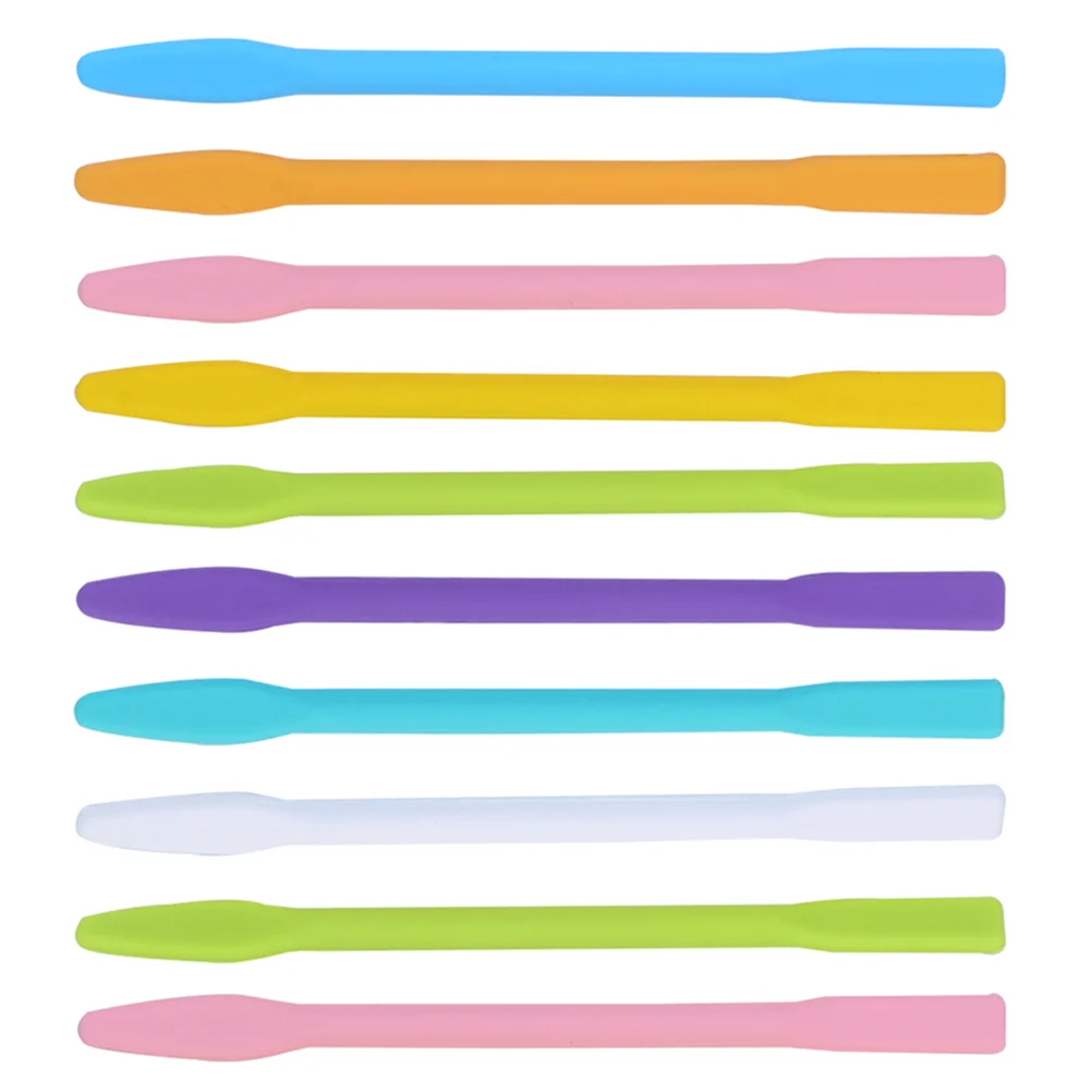 

Sticks Facialsilicone Stir Stirring Resin Brush Mixing Spatula Epoxy Reusable Spatulascream Spoons Mix Rods Makeup Skin Care
