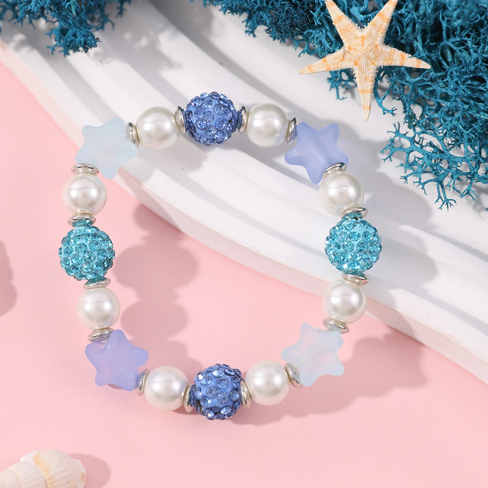 

Makersland Cute Star Bracelets For Children Sweet Princess Hand Bracelet Kids Charming Gift Jewelry Accessories Wholesale