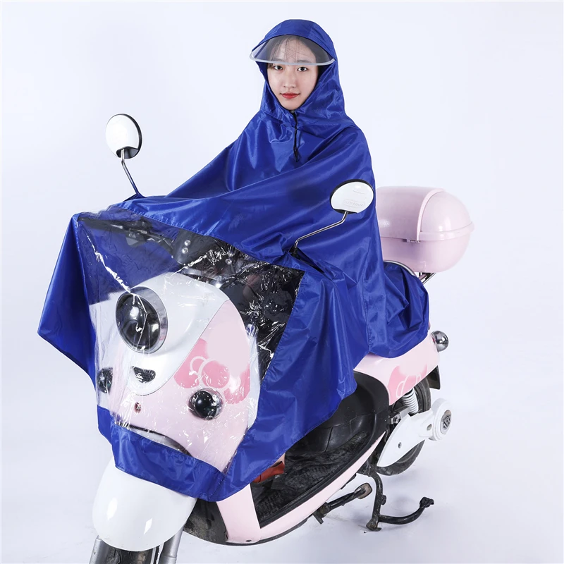 Rain Cape Poncho Hooded Windproof Rain Coat Mobility Scooter Cover