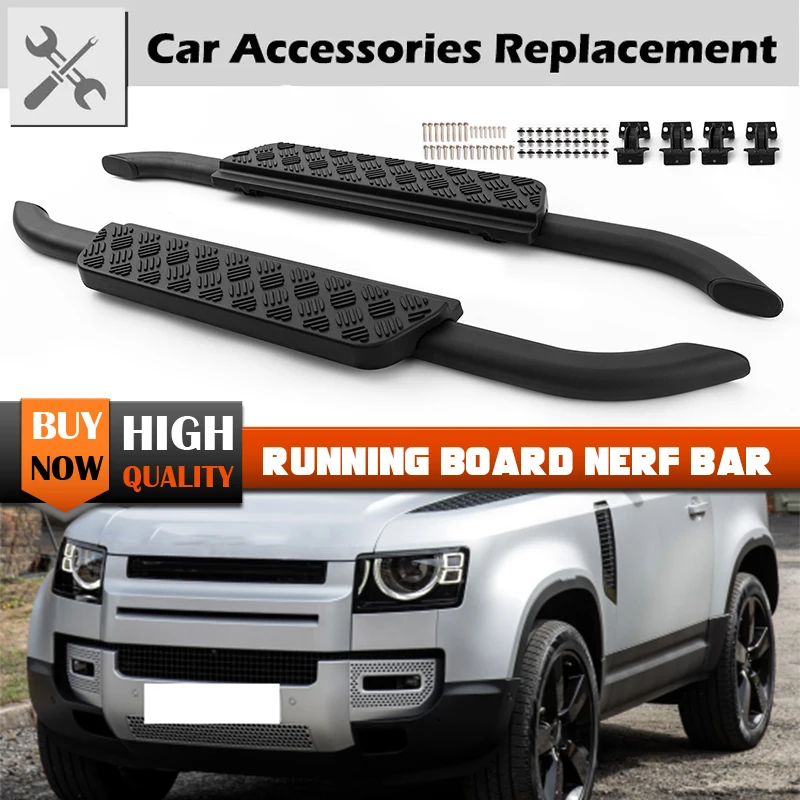 

Доска для бега Rhyming Nerf Bar боковая педаль для Land Rover Defender 90 L663 2020-2023