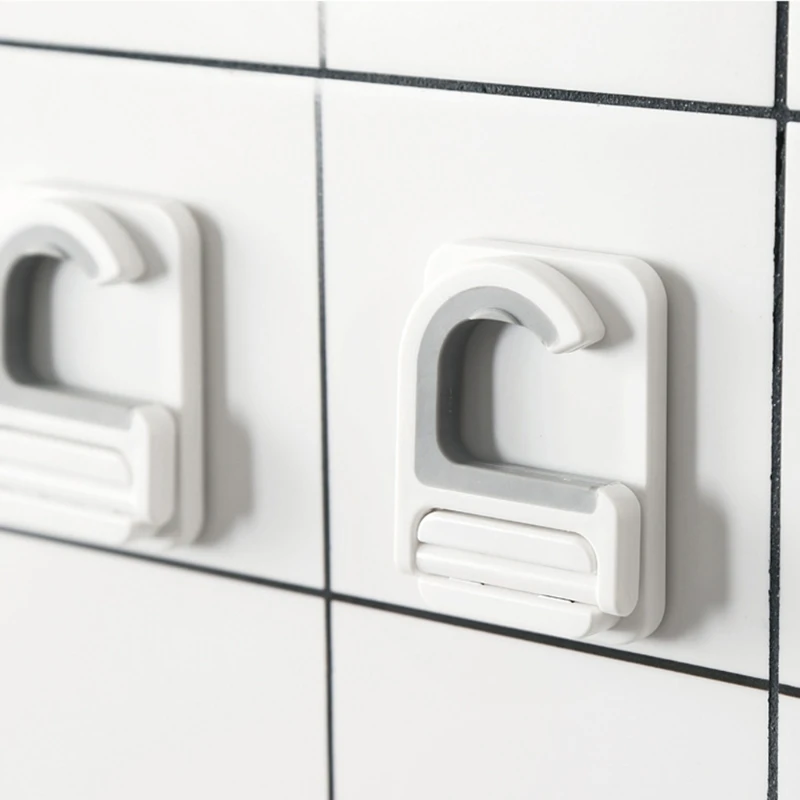 

Broom Mop Holder Wall Mount Self-adhesive Tool Hanger Organizer for Home Kitchen Multi-Purpose Storage Hook No Drilling