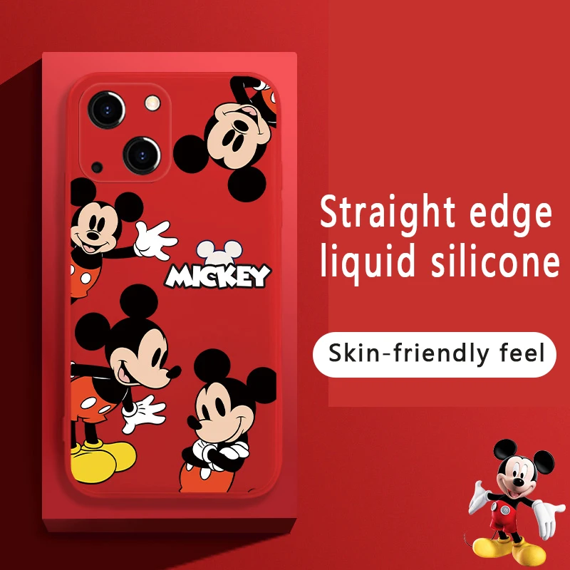 Mickey Minnie 2022 Phone Case Silicone Soft For iphone 11 12 13 Pro Mini XS MAX 8 7 Plus X XS SE 2020 2022 XR Cute Funda Cover