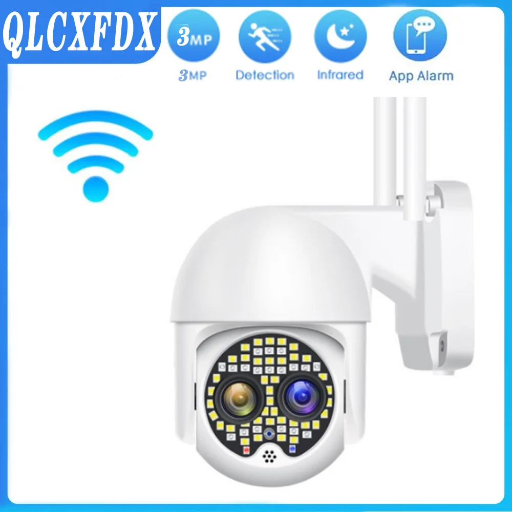 

3MP PTZ Wireless Surveillance Camera Wifi Infrared Night Vision HD Kamera CCTV Indoor And Outdoor Acousto-optic Alarm ip cam