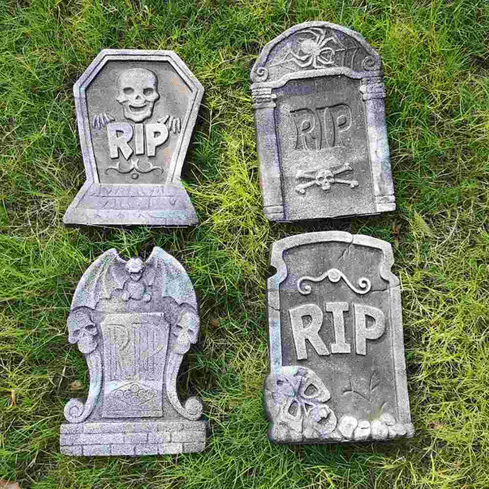 

Grave Stone Decoration Foams Halloween Yard Fake Tombstone Garden Decors Outdoor Decorations