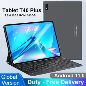 Tablet T40 Plus 10 Inch Tablet Android 12GB RAM 512GB ROM Type-C GPS 1600x2560 Tablette Android 11 D in Pakistan