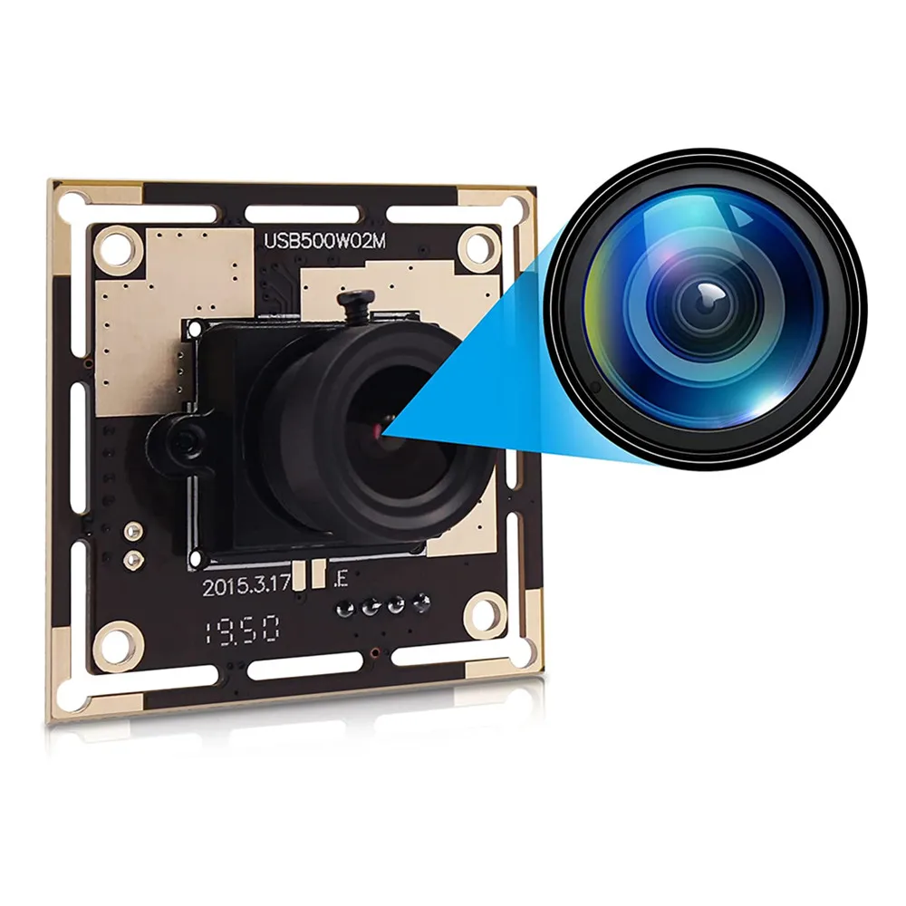 

ELP 5MP usb Webcam Mini Camera Board Module High Definition 2592X1944 Webcam CMOS OV5640 Image Sensor USB with Camera For Kiosk