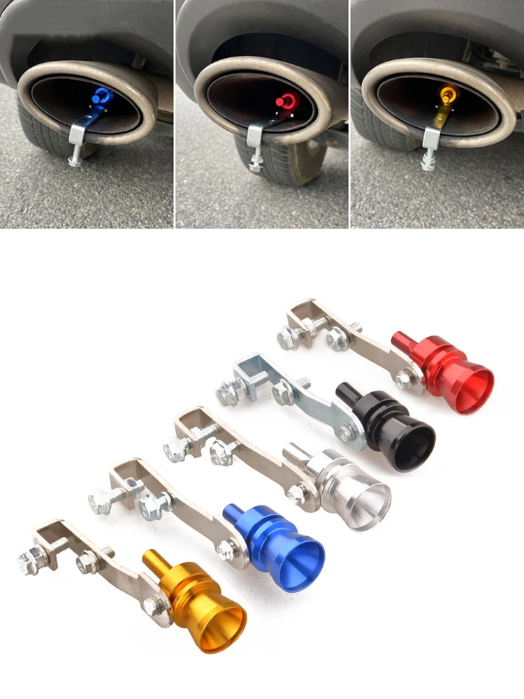 

New Universal Sound Simulator Car Turbo Sound Whistle Muffler Vehicle Refit Device Exhaust Pipe Muffler Car Styling S/M/L/XL Hot