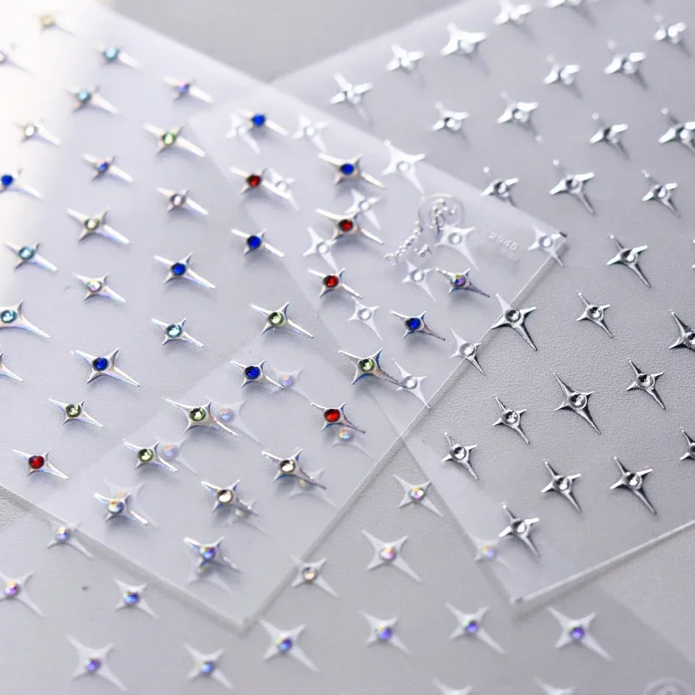 Минималистичная Лазерная Звезда в стиле панк Бронзирующая Золотая Серебряная