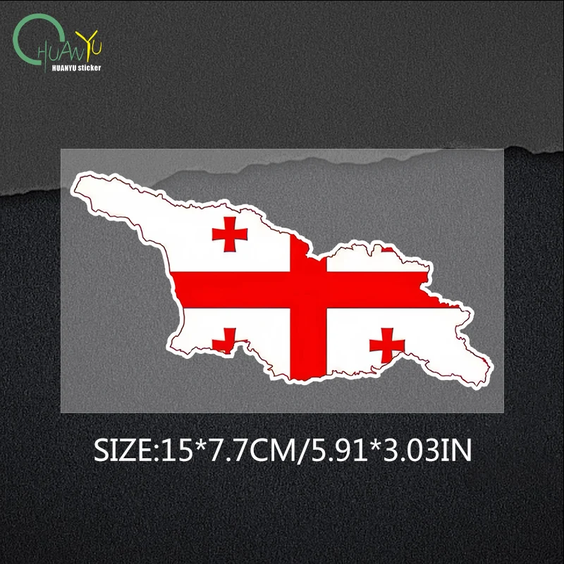

Автомобильный Стайлинг, флаг Грузии, карта, наклейки, автомобильные аксессуары для мотоциклов