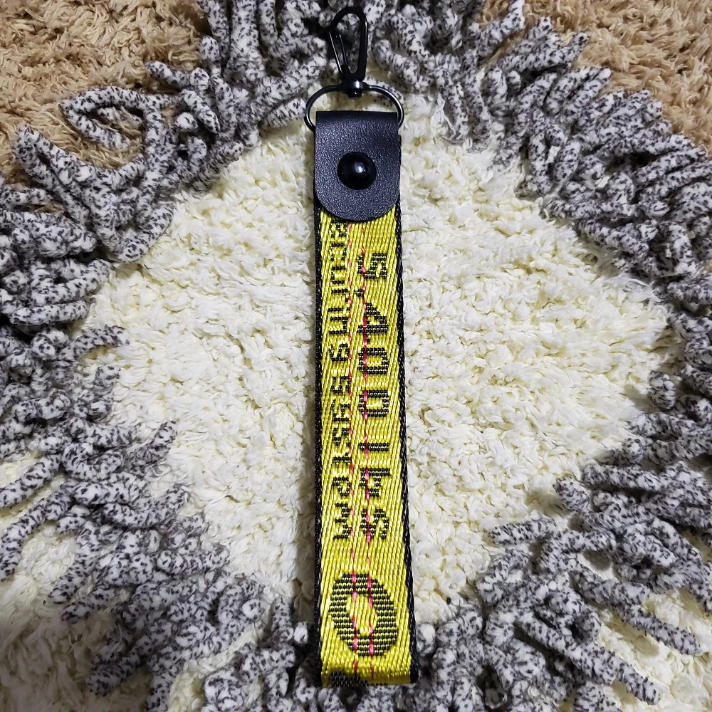 

Новый холщовый брелок для ключей с популярной надписью Eagle Mouth пряжка длина желтого белого кольца для ключей для мотоцикла автомобиля подвеска для сумки парный подарок