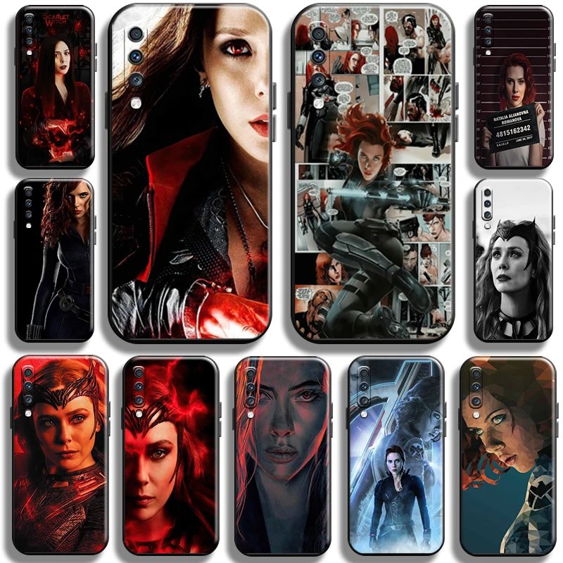 

Marvel Scarlet Witch Black Widow for Samsung Galaxy A70 Phone Case Shockproof full Protection Back Coque Black Shell Cases