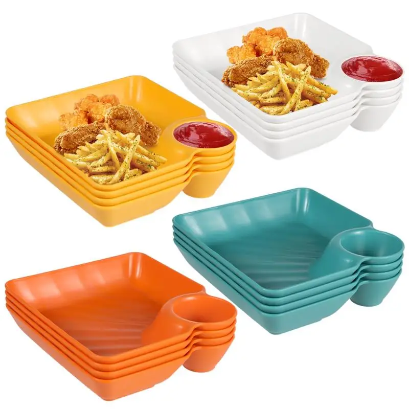 16 шт. сервировочные тарелки для занурений разделенная тарелка пельменей