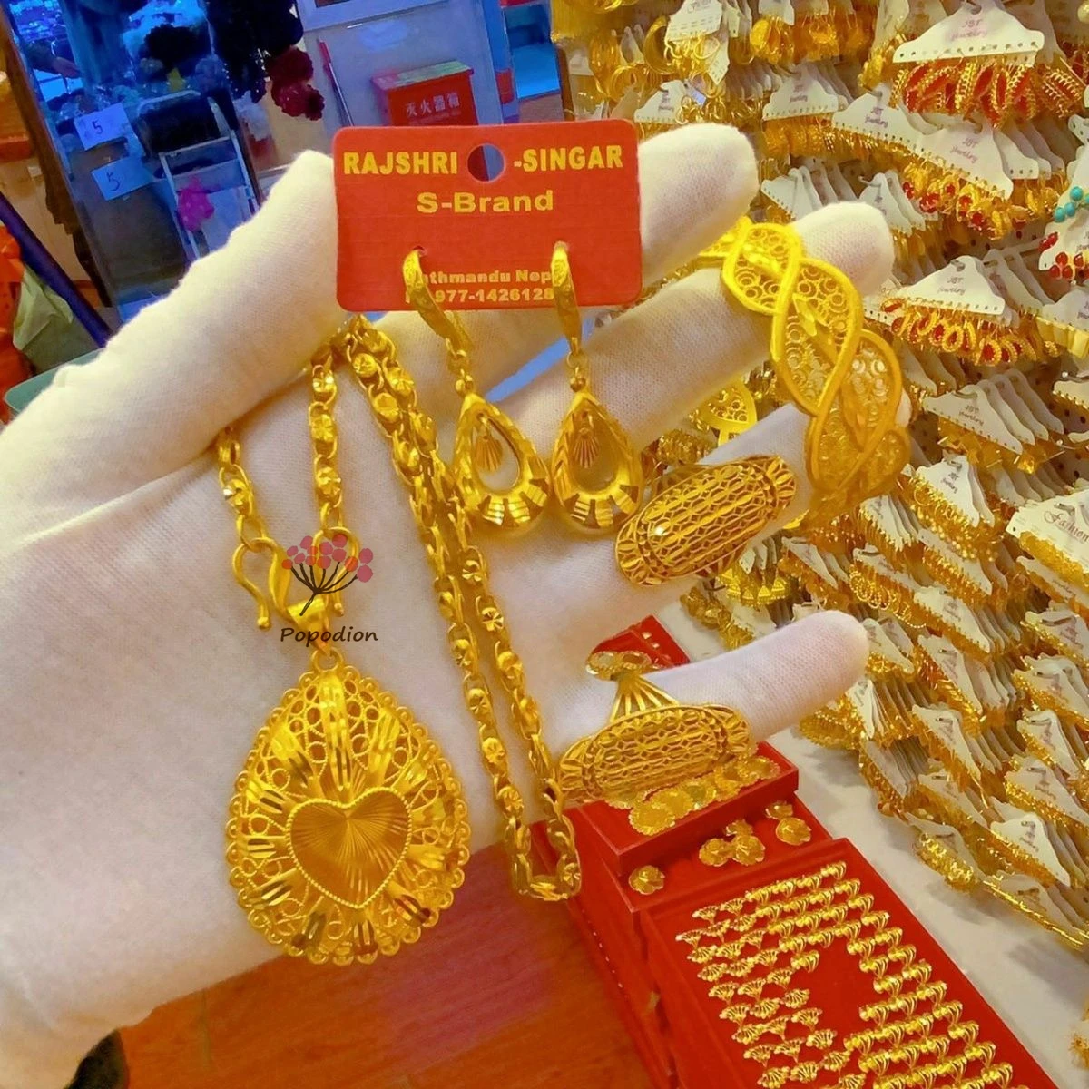 Новый Дубай 24K позолоченное свадебное ожерелье браслет серьги женское кольцо