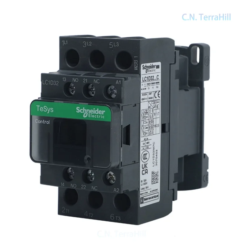 Контактор переменного тока 3-фазный 24В 5060Гц с катушкой LC1D09Q7C LC1D09M7CF7CB7C для панели управления двигателем (art.: 3920dcbec8601) - 3920dcbec8601