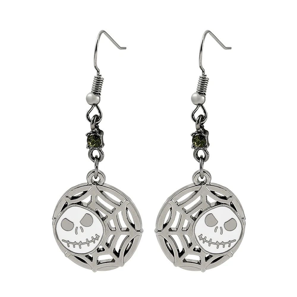 

the Nightmare Before Christmas Earrings Jack Skellington Goth Pendientes Ear Jewelry Navidad Gift Vintage Oorbellen New in 2023
