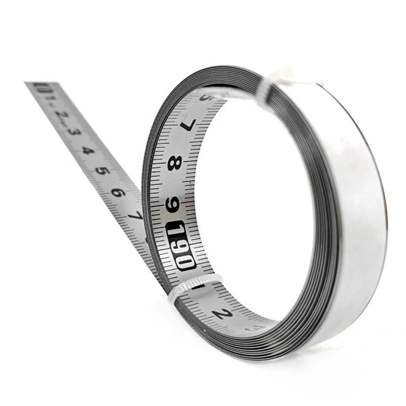 

Stainless Steel Adhesive Scale Precision Woodworking Guide Rail Self-Adhesive Tape Measure Metal Ruler With Glue