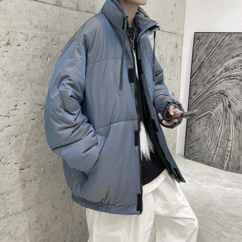 Winter Jacket Men Warm Fashion 3 Colors Casual Thicke Down Jacket Men Korean Loose Short Coat Mens Parker Large Size M-5XL