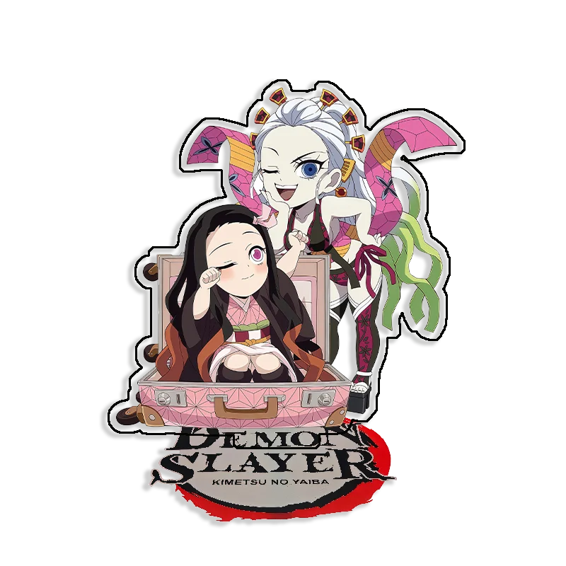 Настольная акриловая фигурка Demon Slayer: Клинок, рассекающий демонов (Шинобу Кочо, Незуко Камадо), самодельная, мультяшная, аниме, украшение для рабочего стола, подарок для фанатов, 15 см (art.: 3920dbdb7a802) - 3920dbdb7a802