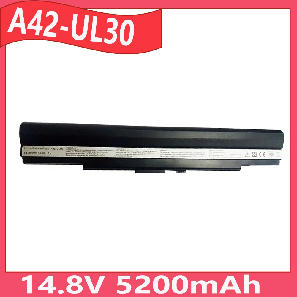 Фото A42-UL30 A31-UL30 14,8 В 5200 мАч Аккумулятор для ноутбука ASUS U30 U35 U40 U40S U45 UL30 UL50 UL50X UL80 UL80AG PL30 PL80J Pro32 Series №1