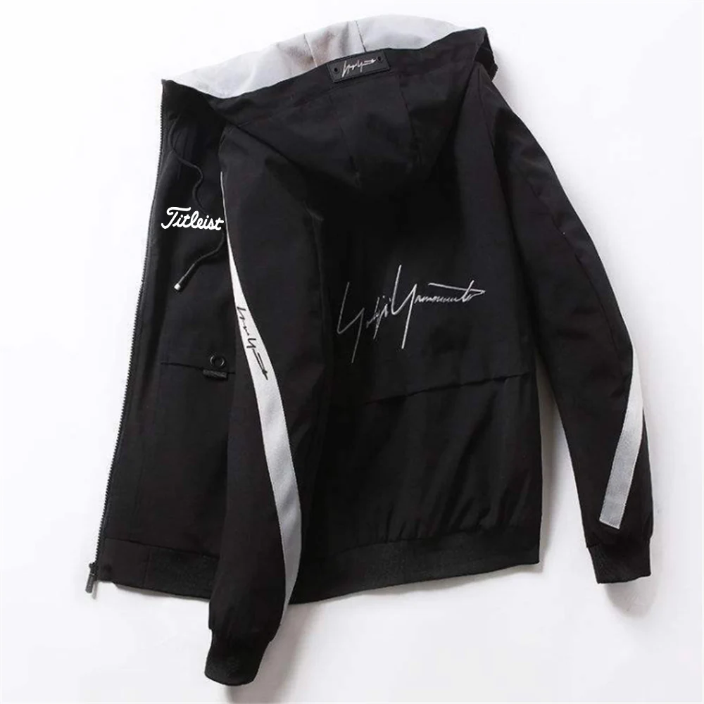 

Men Jacket Zipper Top Golf Brand Outdoor Camping Mountaineering Jacket Breathable Waterproof Hoodie Windbreaker Adventure Suit