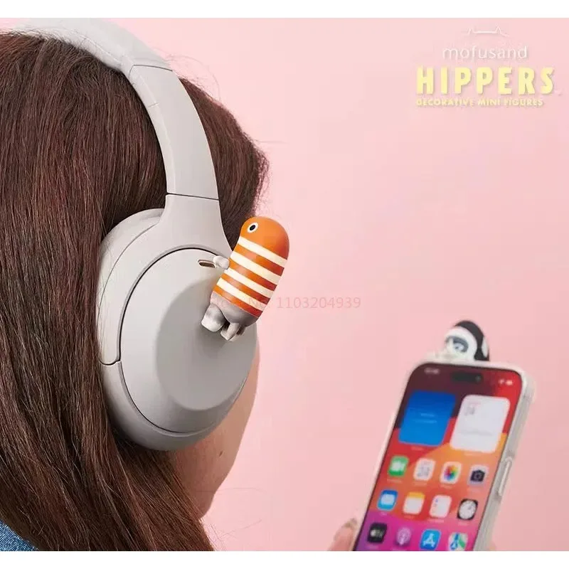 Mofusand Hippers украшают мини-персонаж вечерние милые счастливые игрушки распаковка