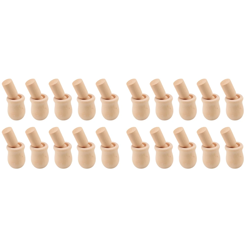 

Wooden Peg People Nesting Set Wood Peg Dolls Kids DIY Montessori Toy Pack of 20