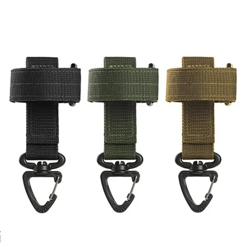 

1 Outdoor Keychain Tactical Gear Clip Fixed Pocket Belt Keychain Webbing Glove Rope Holder Military Hook Outdoor Accessory