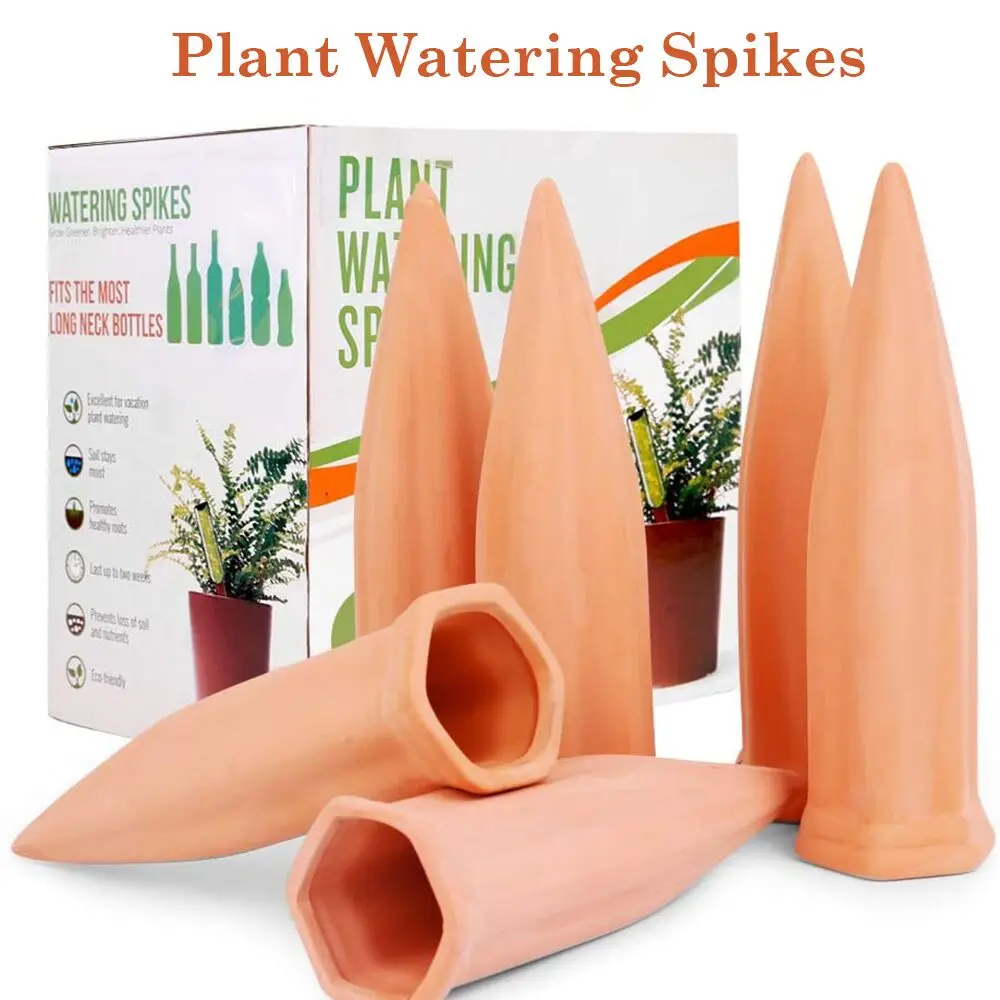 

2020 New Plant Waterer Self Watering Terracotta Spikes Automatic Watering Device Vacation Garden Stakes Drip Irrigation Indoor