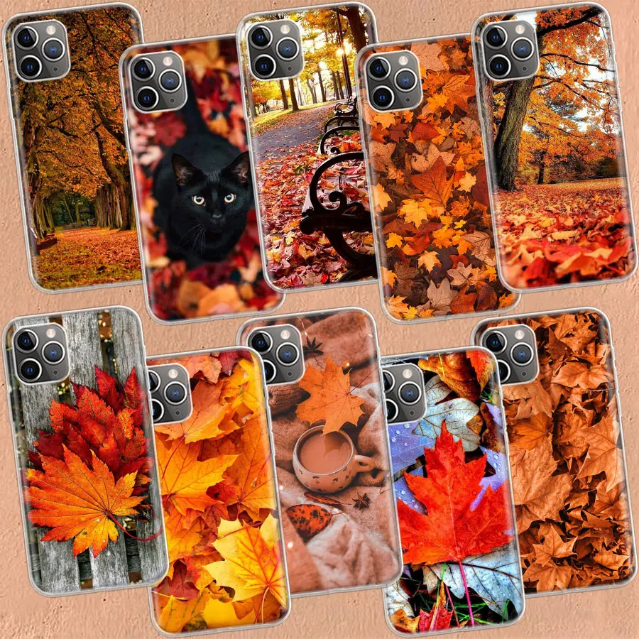

Leaves Maple Leaf Autumn Phone Case For Apple Iphone 14 Pro Max 12 13 Mini 11 SE 2020 X XS XR 8 7 6 6S Plus 5 5S Cover Shell Coq