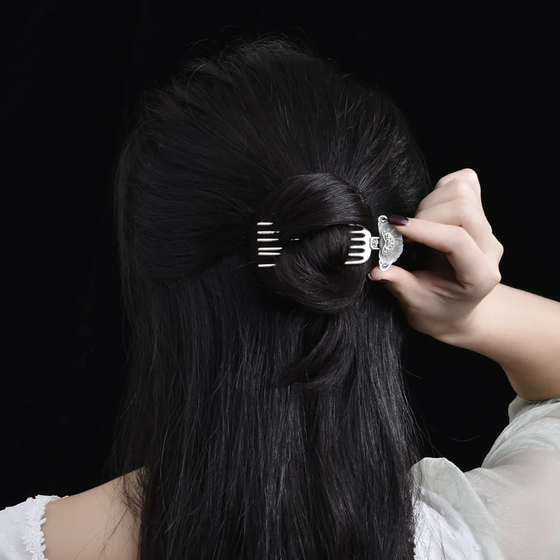 Новинка модные женские винтажные шпильки для волос в форме веера из