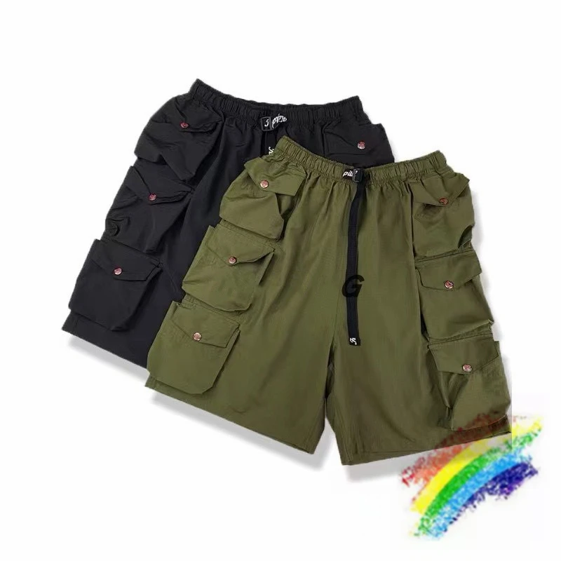

Multiple Pockets Kapital Shorts Men Women 1:1 High Quality ArmyGreen Kapital Shorts Breechcloth Inside Tag Label