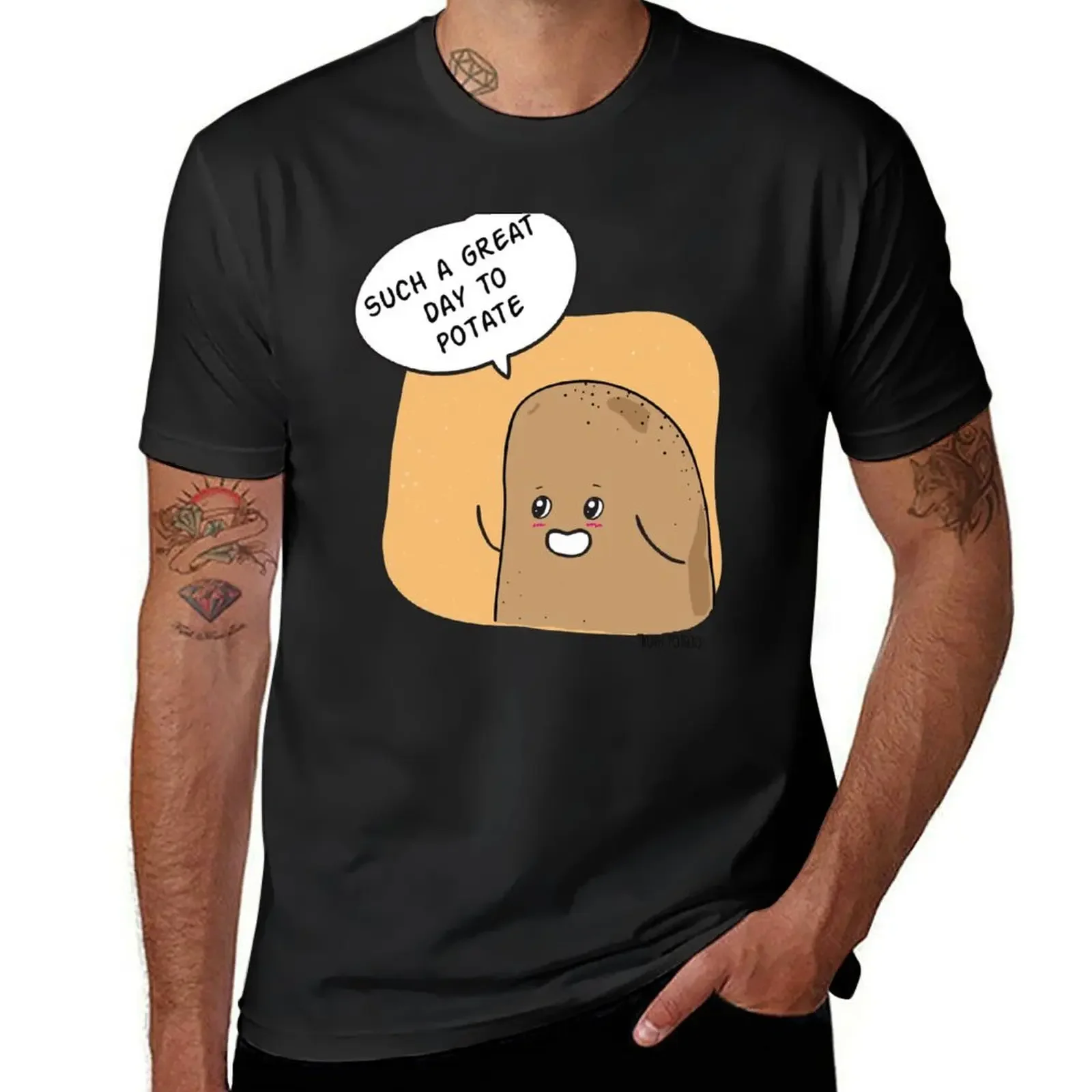 Футболка Great Day to Potate-Port Potato футболка с милой одеждой футболки по индивидуальному