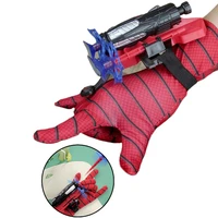 marvel spiderman spider web launcher glove anime action figures hero cosplay costume props wrist shooter toys for children gifts