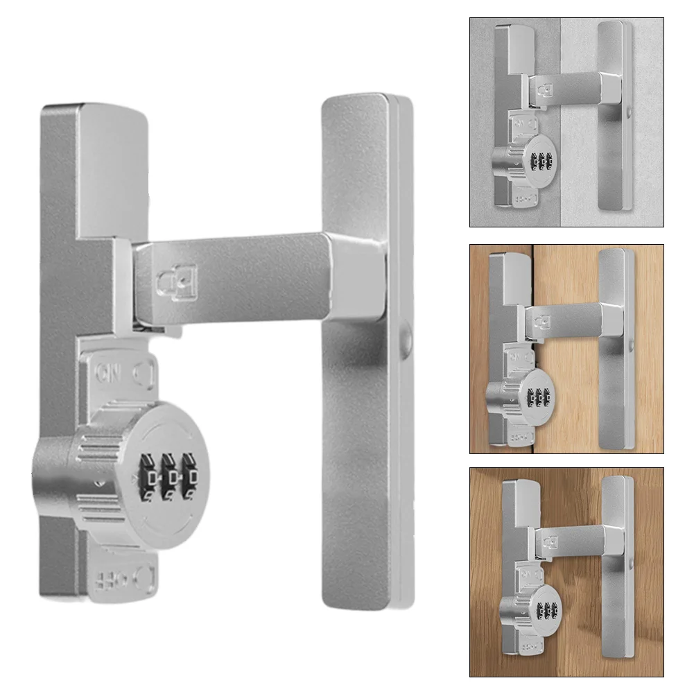90 ° Светящаяся защелка внутренняя металлическая дверная пряжка замок для ванной