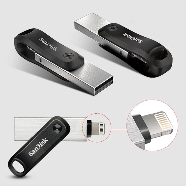 SanDisk USB Flash Drive iXpand OTG Lightning USB 3.0 Stick 256GB 128GB 64GB Pen Drive MFi For iPhone & iPad and USB  U Disk OTG 6