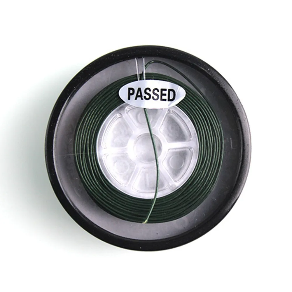 

Carp Fishing Coated Hooklink Green 5/10m Hook Line Link 25lb 35lb Strong Pull Braid Skin Line Wire Skinline Fishing Tackle Pesca